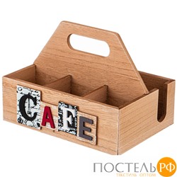 124-206 ПОДСТАВКА С РУЧКОЙ КОЛЛЕКЦИЯ COFFEE & TEA TIME 21*15*15 СМ