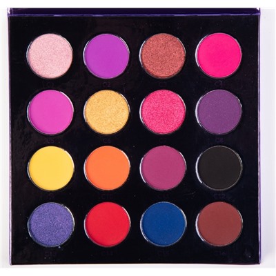 OG-DE7203 PRO PIGMENT PALETTE 3 Палетка пигментов 16 цветов для век (оттенки C1-C16)