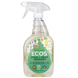 Earth Friendly Products, Ecos, Средство для удаления пятен и запахов, лимон, 22 жидких унции (650 мл)