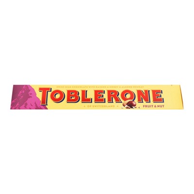 Шоколад молочный с изюмом и медово-миндальной нугой Toblerone 100 гр