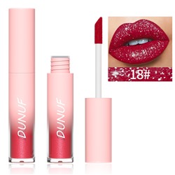 Бриллиантовый блеск для губ Diamond matte lipstick DUNUF 18