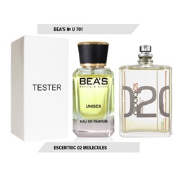 Тестер Beas Эксцен. 02 Молек. 50 ml unisex арт. U 701 (без коробки)