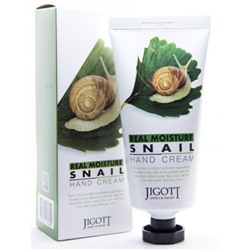 Jigott Крем для рук с муцином улитки Real Moisture Snail Hand Cream