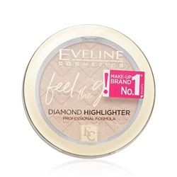 Хайлайтер для лица Eveline Feel The Glow, тон 20 gold luminous, 4,2 г