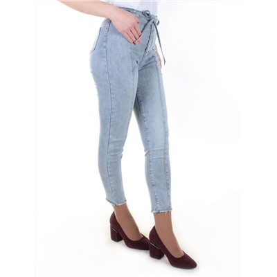 0062 GRAY/BLUE Джинсы женские зауженные YTD JEANS