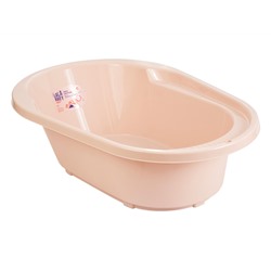Детская ванна Lalababy Follow Me со сливом 42 л розовый зефир