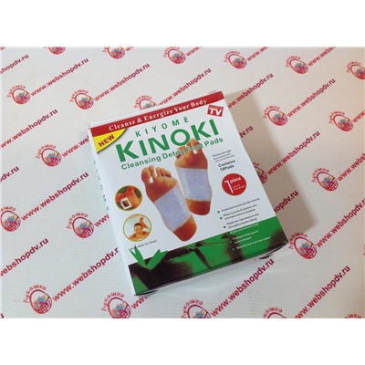 Пластырь на стопы для выведения токсинов Kinoki (набор 10 шт)