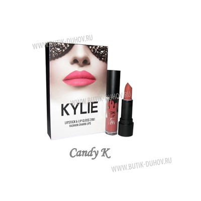 Помада+блеск Kylie  Fashion Charm Lips (1шт) № 22