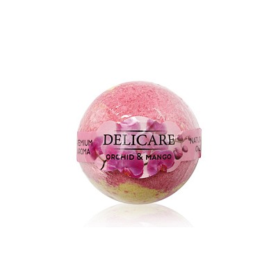 Бурлящий шар для ванны Delicare " Orchid & Mango " 130г