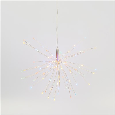 ULD-H3030-150/DTA/3AA/RC MULTI IP20 FIREWORKS Фигура светодиодная «Фейерверк» на батарейках 3AA (не в/к), 30х30см. Подвесная. 120 светодиодов. Разноцветный свет. Пульт ДУ (в/к). Провод прозрачный. TM Uniel