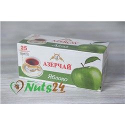 Чай Азерчай чёрный аром. яблоко 25 пак.