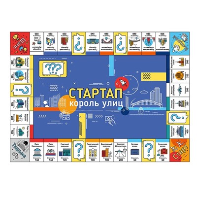 Игра экономическая "Стартап. Король улиц" 8+ (04863) "Десятое королевство"