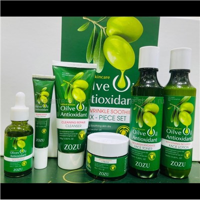 Набор для ухода за кожей лица Zozu Olive Oil Antioxidant Anti-Wrinkle Gift Box 6in1 (125)