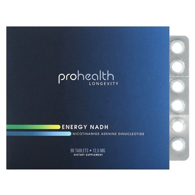 ProHealth Longevity, Energy NADH, 12,5 мг, 90 таблеток