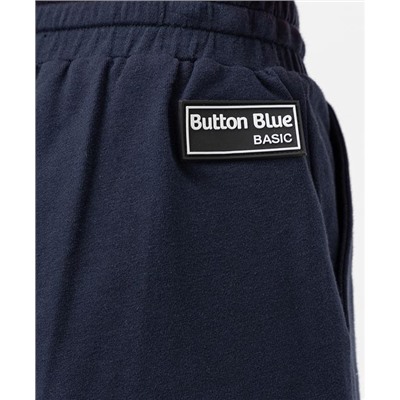 Шорты с карманами и поясом на резинке Button Blue