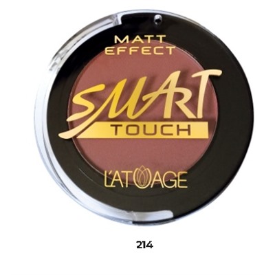 L’atuage Румяна компактные SMART TOUCH №214 розово-коричневый