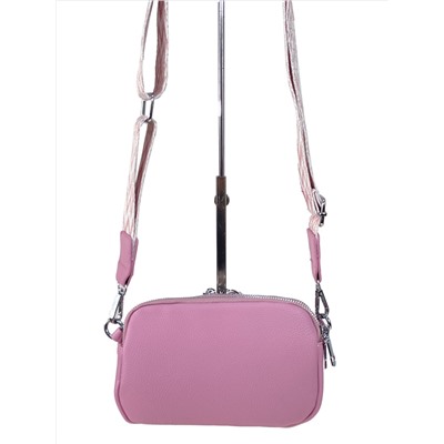 Женская сумка из искусственной кожи, цвет розовый