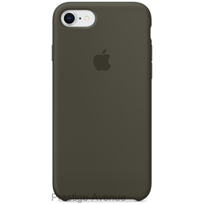 Силиконовый чехол для iPhone 7/8 -Тёмно-оливковый (Dark Olive)