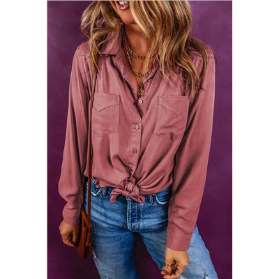 Bonbon Chest Pockets Loose Fit Shirt