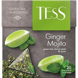 Чай TESS GINGER MOJITO зеленый пирамидки 20шт