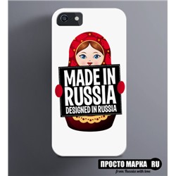 Чехол на iPhone Made in Russia матрешка