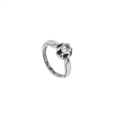 "Луана" кольцо в серебряном покрытии из коллекции "Классика" от Jenavi