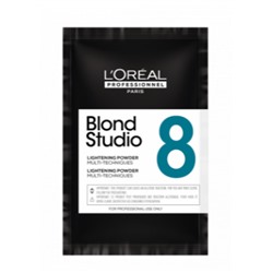 Loreal blond studio осветляющая пудра для мульти техник до 8 уровней осветления 50 гр БС