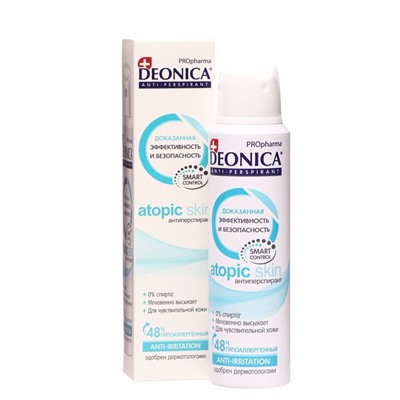 Антиперспирант Deonica PROpharma Atopic Skin, спрей, 150 мл