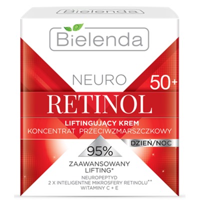 BIELENDA NEURO RETINOL Подтягивающий крем-концентрат против морщин 50+ дн/ночной 50мл