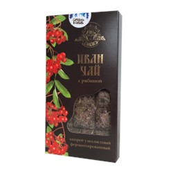 Иван-чай Алтайский ферментированный (плиточный) Рябина,100г