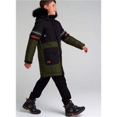 32311239 Пальто текстильное с полиуретановым покрытием для мальчиков