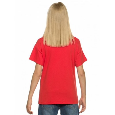 футболка для девочек , цвет Красный