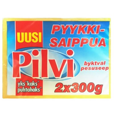 Финское мыло, натуральное хозяйственное "Pilvi" 2 шт х 300 гр