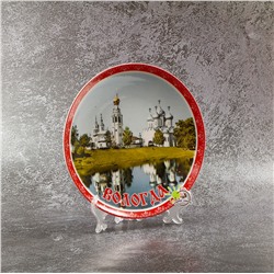 Тарелка сувенирная керамика 200мм арт.10108/3 красная