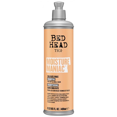 Tigi bed head moisture maniac шампунь для сухих и тусклых волос 400мл