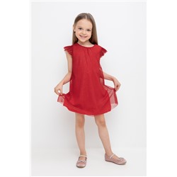 Платье  для девочки  К 5838/насыщенно-красный
