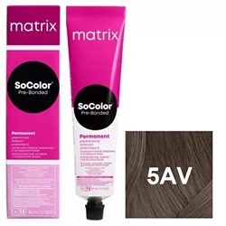 Перманентный краситель SoColor Pre-Bonded Натуральные оттенки, 5AV Светлый шатен пепельно-перламутровый, 90 мл