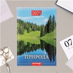 Календарь на пружине без ригеля "Природа" 2025 год, 17 х 25 см