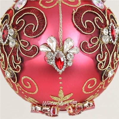 Коллекционный стеклянный елочный шар Сфорцея - Bentivoglio Charm 13 см (Mark Roberts)