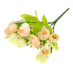 TCV008-02 Искусственные цветы Чайный розы, 22,5х9см, цвет белый