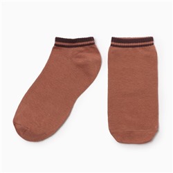Носки мужские укороченные, цвет кофе, р-р 27