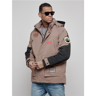 Куртка мужская зимняя, размер 48, цвет коричневый