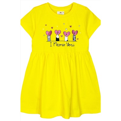 Платье для девочки 81223 желтый/86-52