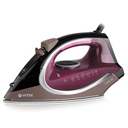 Утюг VITEK VT-8309 BK  (2400 Вт, керамическое покрытие, автоматическое отключение)