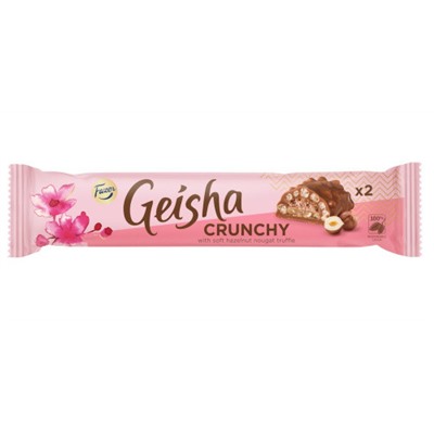 Xрустящий шоколадный батончик с мягкой нугой Fazer Geisha Crunchy 50 г