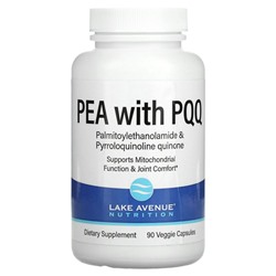Lake Avenue Nutrition, PEA with PQQ, 90 вегетарианских капсул