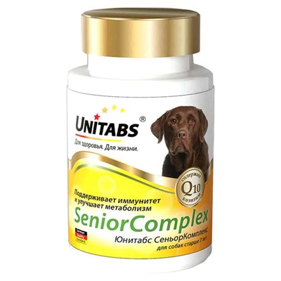 Юнитабс для собак старше 7лет SeniorComplex, 100 таблеток U209АГ (ШГ-Д)