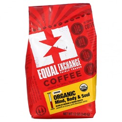 Equal Exchange, органический молотый кофе Mind Body & Soul, 340 г (12 унций)