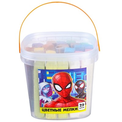 Набор цветных мелков Человек-паук, 10 цветов, 29 штук