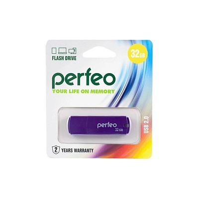 Флеш-диск Perfeo USB 32GB C05 Purple  PF-C05P032